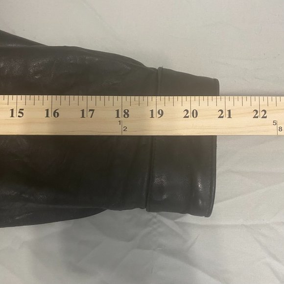 Denver Hayes Black 100% Genuine Leather Jacket Size L Thinsulate Insulated - Picture 12 of 12